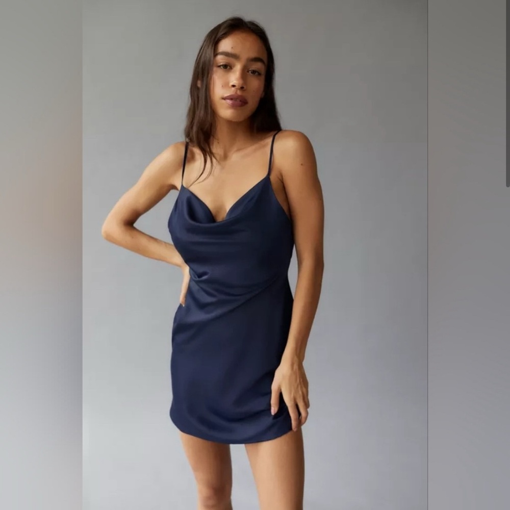 Urban Outfitters Mallory Cowl Neck Slip Dress - Picture 2 of 7